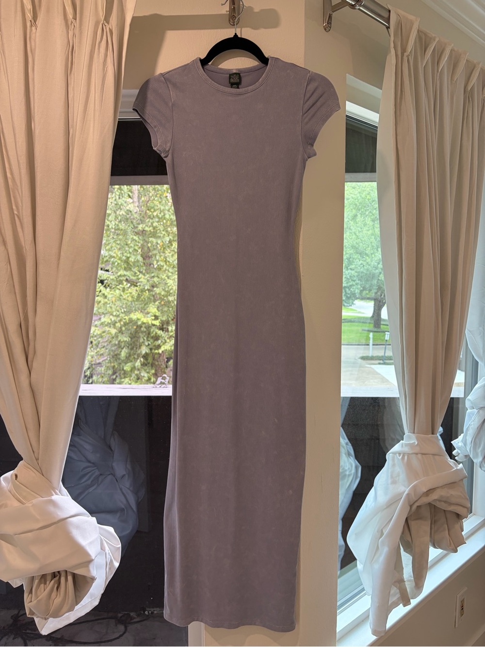 wild fable Lavender Short-Sleeve Maxi Dress